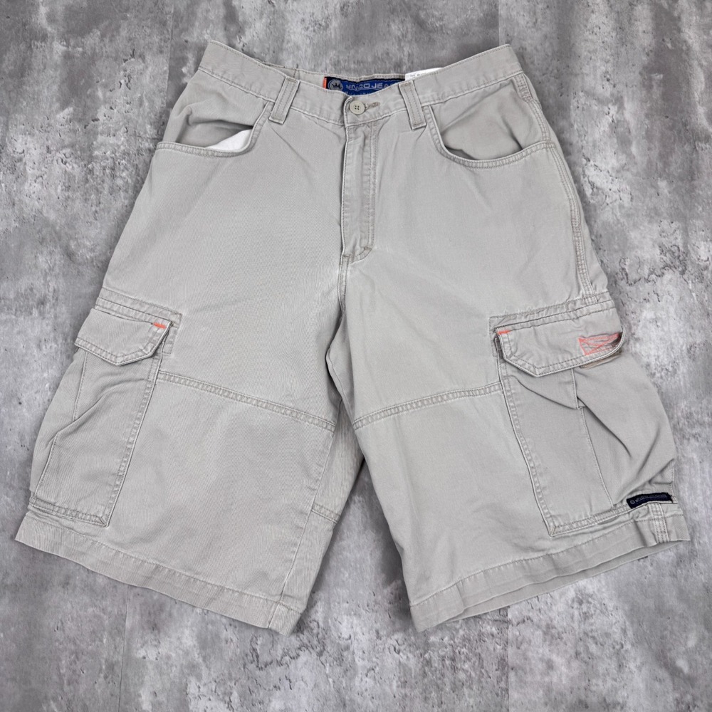 JNCO Light Gray Cargo Shorts